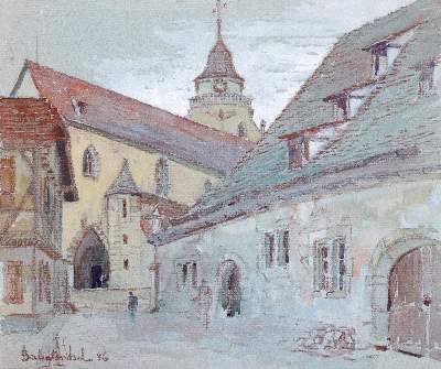 Bild Nr.1: 145-3895 Dorfkirche: (Künstlergraphik)