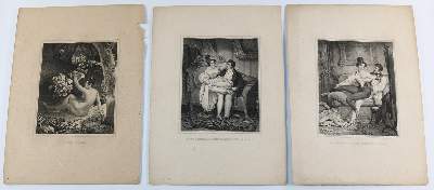 Bild Nr.5: 145-3943 Erotika.: (Künstlergraphik, Erotika - Galantes)