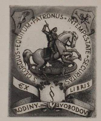 Bild Nr.10: 145-3952 Georg, Heiliger.: (Künstlergraphik, Exlibris)