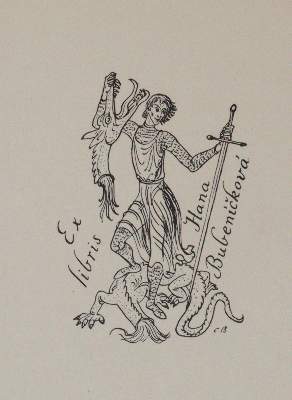 Bild Nr.3: 145-3952 Georg, Heiliger.: (Künstlergraphik, Exlibris)