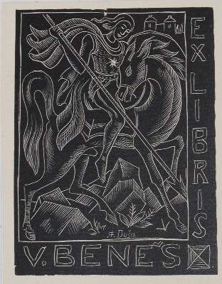 Bild Nr.4: 145-3952 Georg, Heiliger.: (Künstlergraphik, Exlibris)