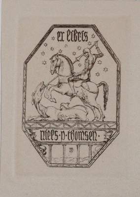 Bild Nr.5: 145-3952 Georg, Heiliger.: (Künstlergraphik, Exlibris)