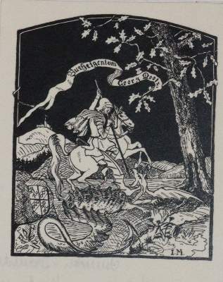 Bild Nr.7: 145-3952 Georg, Heiliger.: (Künstlergraphik, Exlibris)