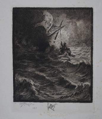 Bild Nr.37: 145-3954 Konvolut: (Künstlergraphik, Exlibris)