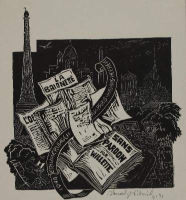 Bild Nr.38: 145-3954 Konvolut: (Künstlergraphik, Exlibris)