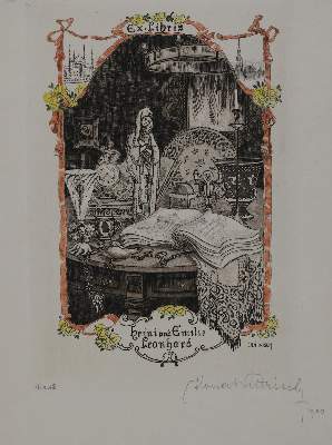 Bild Nr.42: 145-3954 Konvolut: (Künstlergraphik, Exlibris)