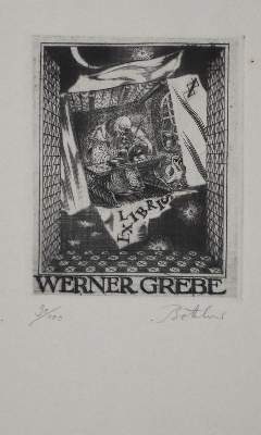 Bild Nr.5: 145-3954 Konvolut: (Künstlergraphik, Exlibris)