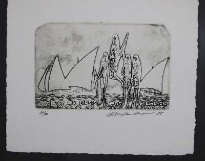 Bild Nr.65: 145-3954 Konvolut: (Künstlergraphik, Exlibris)