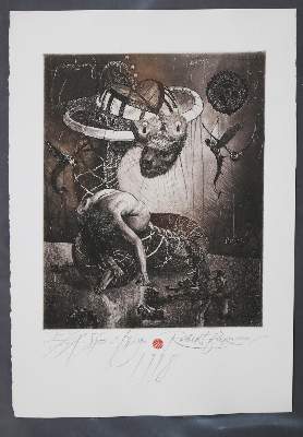 Bild Nr.67: 145-3954 Konvolut: (Künstlergraphik, Exlibris)
