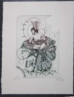 Bild Nr.91: 145-3954 Konvolut: (Künstlergraphik, Exlibris)