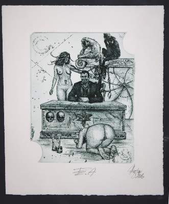 Bild Nr.92: 145-3954 Konvolut: (Künstlergraphik, Exlibris)