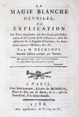 Bild Nr.1: 145-397 Decremps,(H.).: (Grenzwissenschaften und Okkultismus)