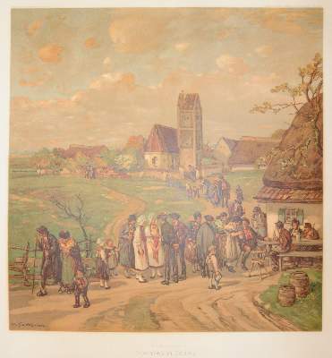 Bild Nr.1: 145-4017 Genreszenen.: (Künstlergraphik)