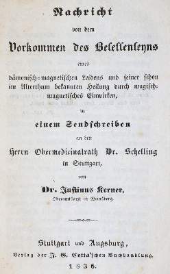 Bild Nr.1: 145-403 Kerner,J.: (Grenzwissenschaften und Okkultismus, Magnetismus)
