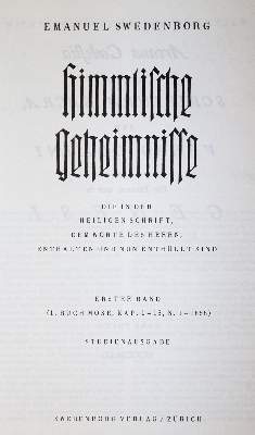 Bild Nr.1: 145-406 Swedenborg,E.: (Grenzwissenschaften und Okkultismus)