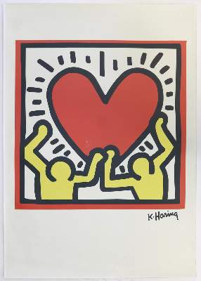 Bild Nr.1: 145-4077 Haring, Keith: (Künstlergraphik)