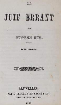 Bild Nr.1: 145-411 Sue,E.: (Judaica)
