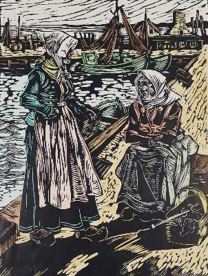 Bild Nr.8: 145-4115 Holz- u. Linolschnitte.: (Künstlergraphik)