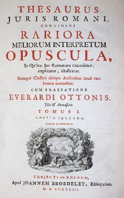 Bild Nr.1: 145-429 Thesaurus Juris Romani,: (Juridica und Kriminologie)