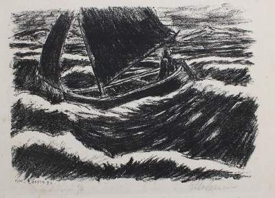 Bild Nr.1: 145-4346 Larsen, Otto: (Künstlergraphik)