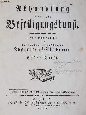 Bild Nr.1: 145-453 Abhandlung über die Befestigungskunst.: (Militaria)