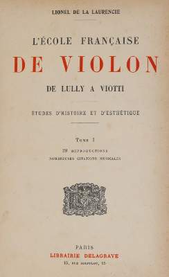 Bild Nr.1: 145-477 La Laurencie,L.de.: (Musik)
