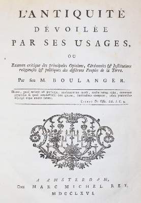 Bild Nr.1: 145-49 Boulanger,(N.-A.).: (Alte Drucke, Handschriften und Theologie)