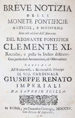 Bild Nr.1: 145-492 Scilla, Saverio.: (Numismatik u. Siegelkunde, Medaillen)
