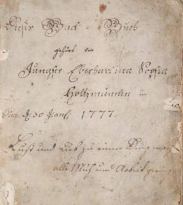 Bild Nr.2: 145-535 Holtzmann,E.S.: (Küche und Haushalt, Bäckerei und Konditorei, Handschriften)