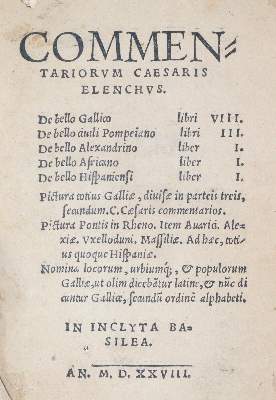 Bild Nr.3: 145-56 Caesar,(C.J.).: (Alte Drucke, Handschriften und Theologie)