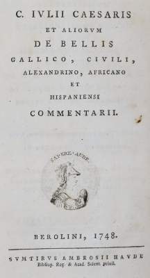 Bild Nr.1: 145-57 Caesar,C.J.: (Old and rare books, manuscripts)