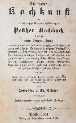 Bild Nr.1: 145-584 St. Hilaire,J.v.: (Küche und Haushalt, Kochbücher)