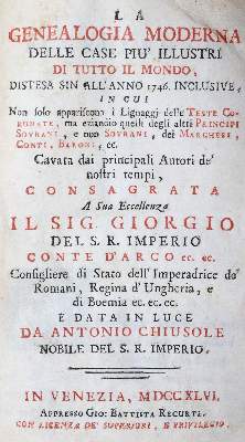Bild Nr.1: 145-68 Chiusole,A.: (Old and rare books, manuscripts)