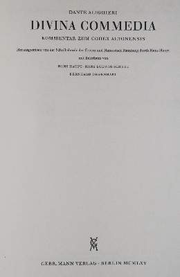 Bild Nr.3: 145-708 Dante Alighieri.: (Faksimile)