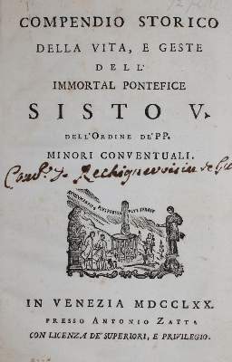 Bild Nr.1: 145-71 Compendio storico: (Old and rare books, manuscripts)