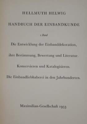 Bild Nr.1: 145-748 Hellwig,H.: (Bibliographie und Buchwesen)