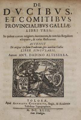 Bild Nr.1: 145-75 Dadin de Hauteserre,A.: (Old and rare books, manuscripts)