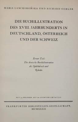 Bild Nr.1: 145-752 Lanckoronska,M. u. R.Oehler.: (Bibliography)