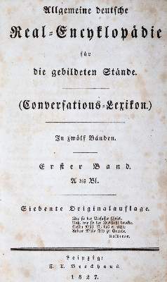 Bild Nr.1: 145-754 Allgemeine deutsche Real-Encyklopädie: (Lexika - Wörterbücher - Sprachwissenschaften)