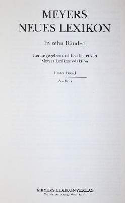 Bild Nr.1: 145-764 Meyers Neues Lexikon.: (Lexika - Wörterbücher - Sprachwissenschaften)