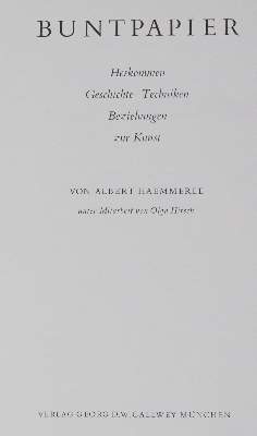 Bild Nr.3: 145-772 Haemmerle,A. u. O.Hirsch.: (Papier)