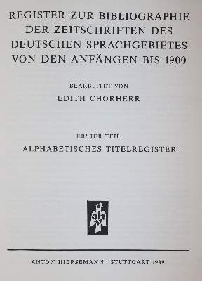 Bild Nr.1: 145-791 Kirchner,J. (Hrsg.).: (Zeitschriften und Zeitungen)