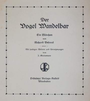 Bild Nr.3: 145-870 Dehmel,R.: (Kinder- und Jugendbücher)