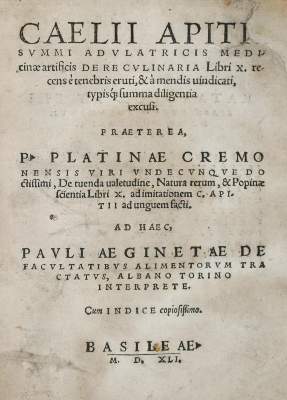 Bild Nr.1: 145-9 Apicius,C.: (Old and rare books, manuscripts)