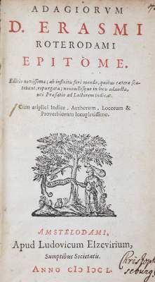 Bild Nr.1: 145-90 Erasmus Roterodamus,D.: (Old and rare books, manuscripts)