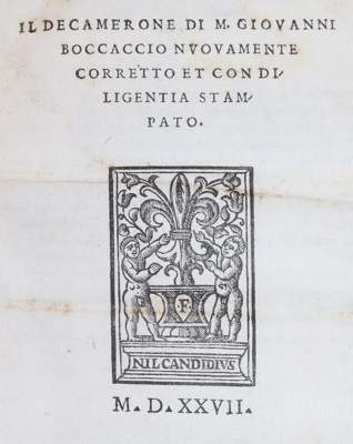 Bild Nr.1: 145-951 Boccaccio,G.: (Boccaccio, Bücherfälschung)