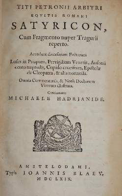 Bild Nr.3: 145-980 Petronius Arbiter.: (Einband)