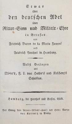 Bild Nr.1: 145-988 Fouque,F.de la Motte.: (Literature and illustrated books 19th century)